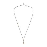 Diamond and White Gold Heart Necklace