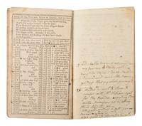 [KIRKLAND, Samuel (1741-1808)] -- [NATIVE AMERICANS]. Webster's Calendar: Or, the Albany Almanack , with journal entries by the Rev. Samuel Kirkland, 1803-1804.