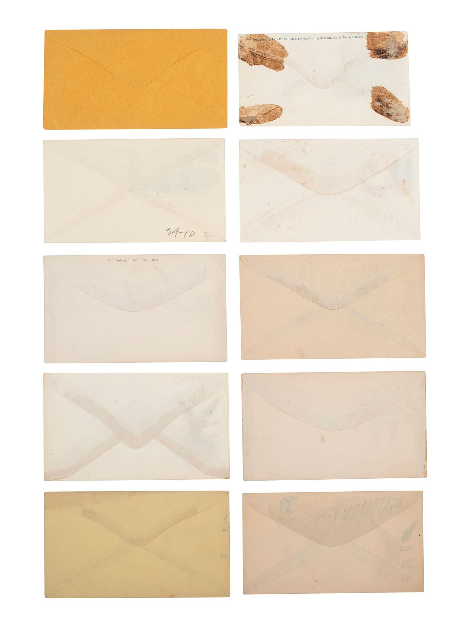 [CIVIL WAR]. A group of fractional currency, patriotic covers, & 19th century notes and covers.
