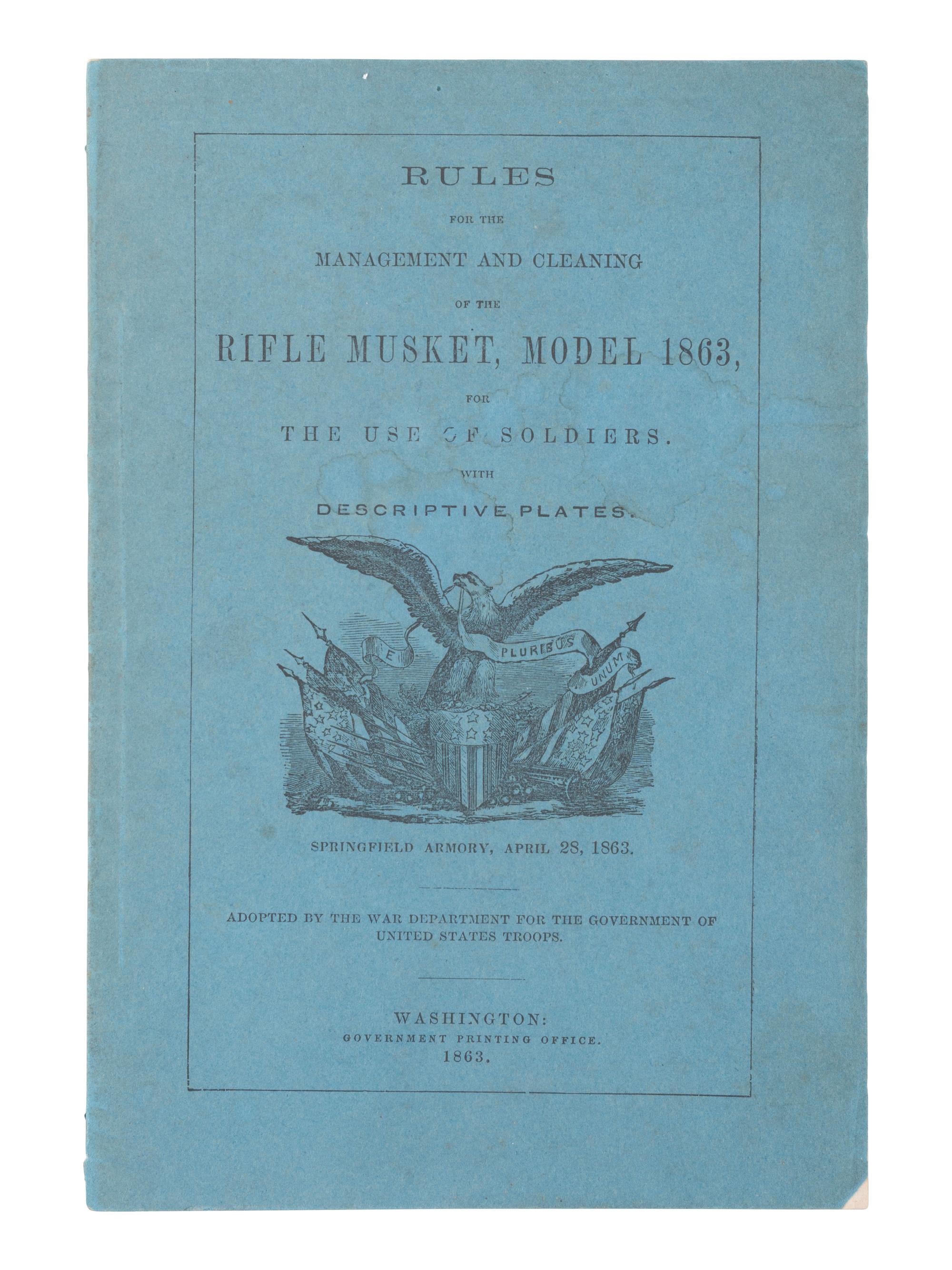 [MILITARIA]. 4 titles, incl. Revised Army Regulations for 1861 and 1863 .