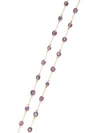 YELLOW GOLD, RUBY AND DIAMOND NECKLACE