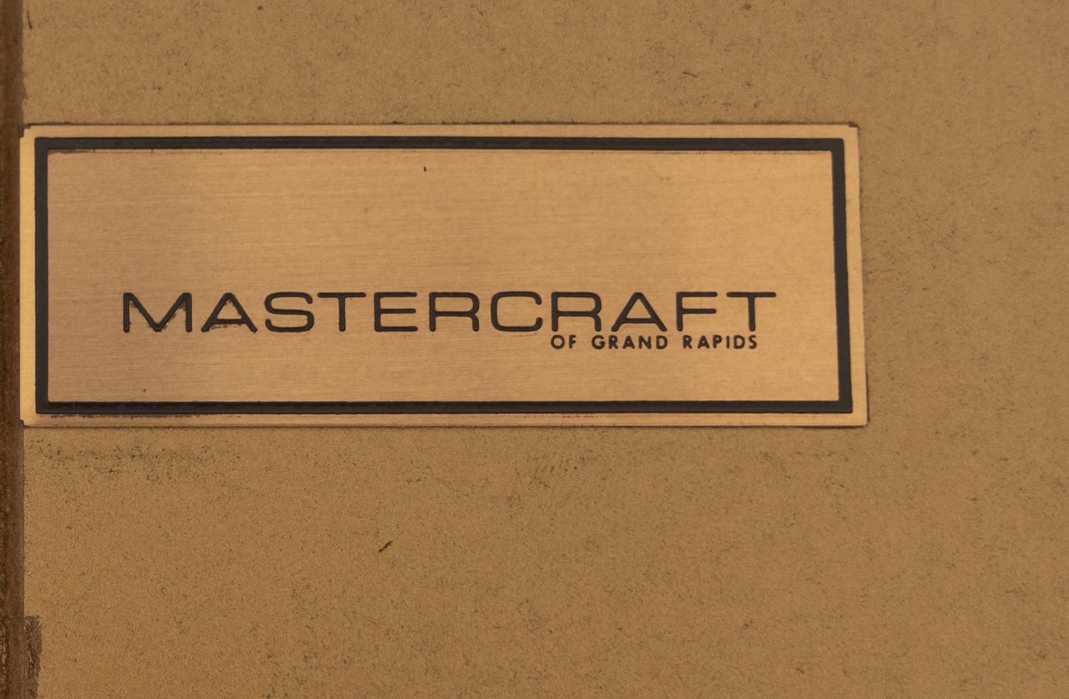 Vitrine etageres, pair Mastercraft, c. 1975