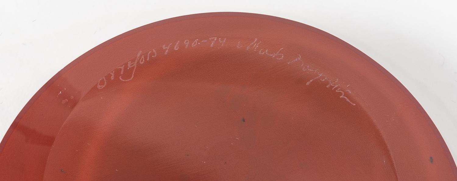 An Orrefors Glass Charger