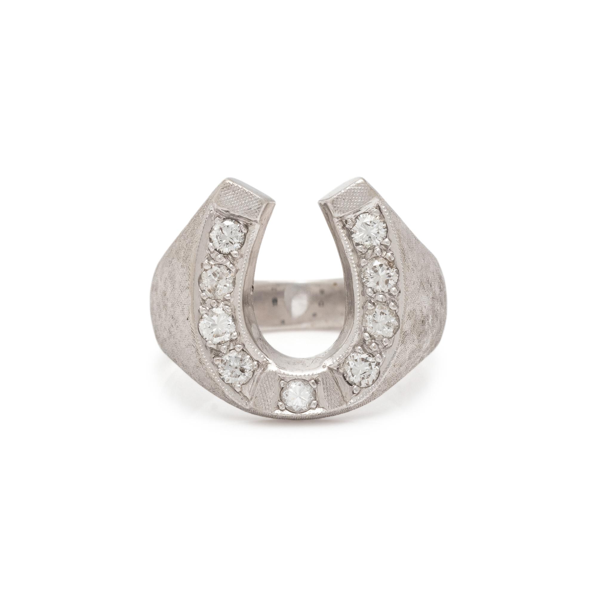 DIAMOND HORSESHOE RING