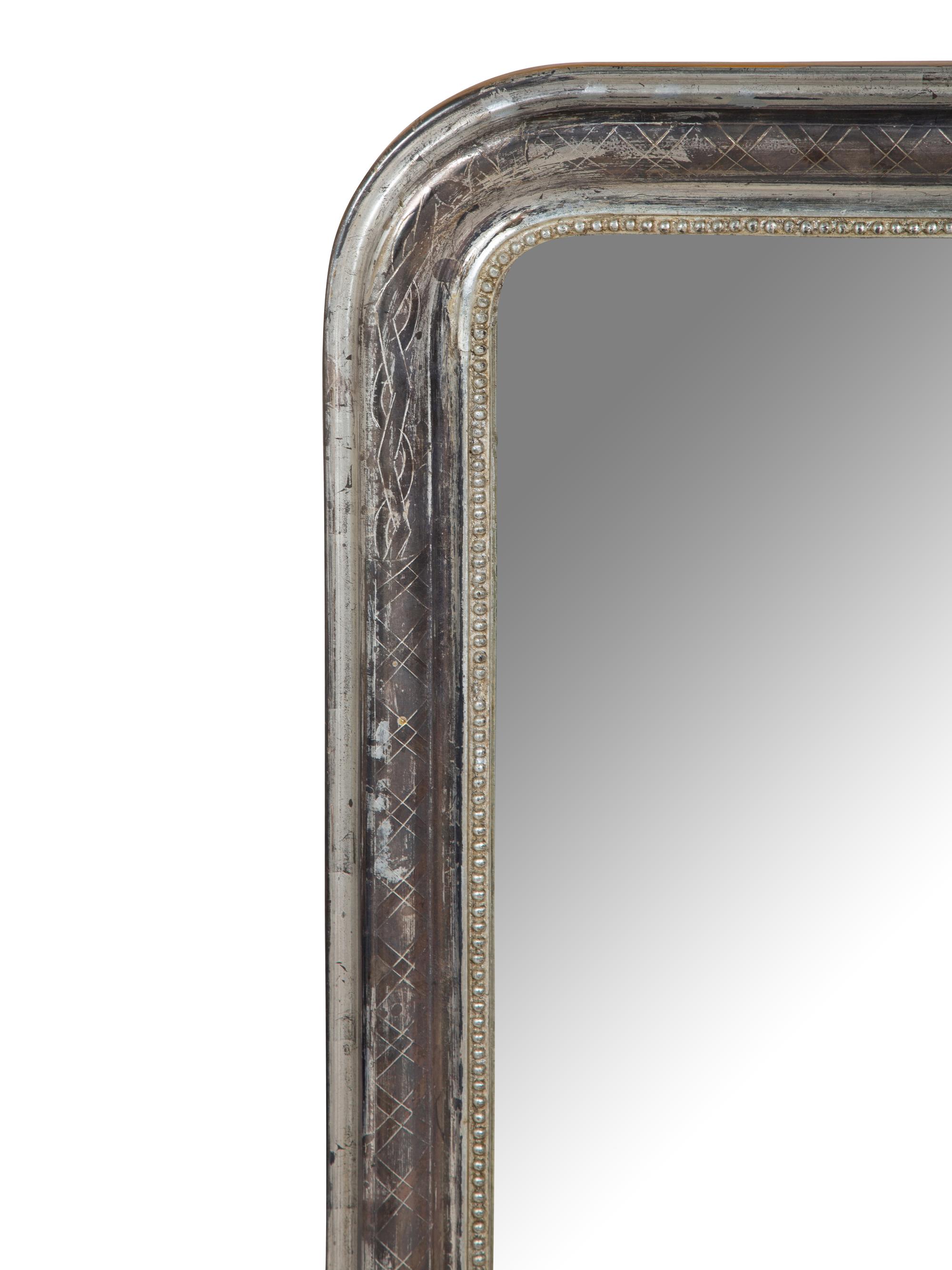 A Silvered-Wood Domed Mirror — EARLY 20TH CENTURY