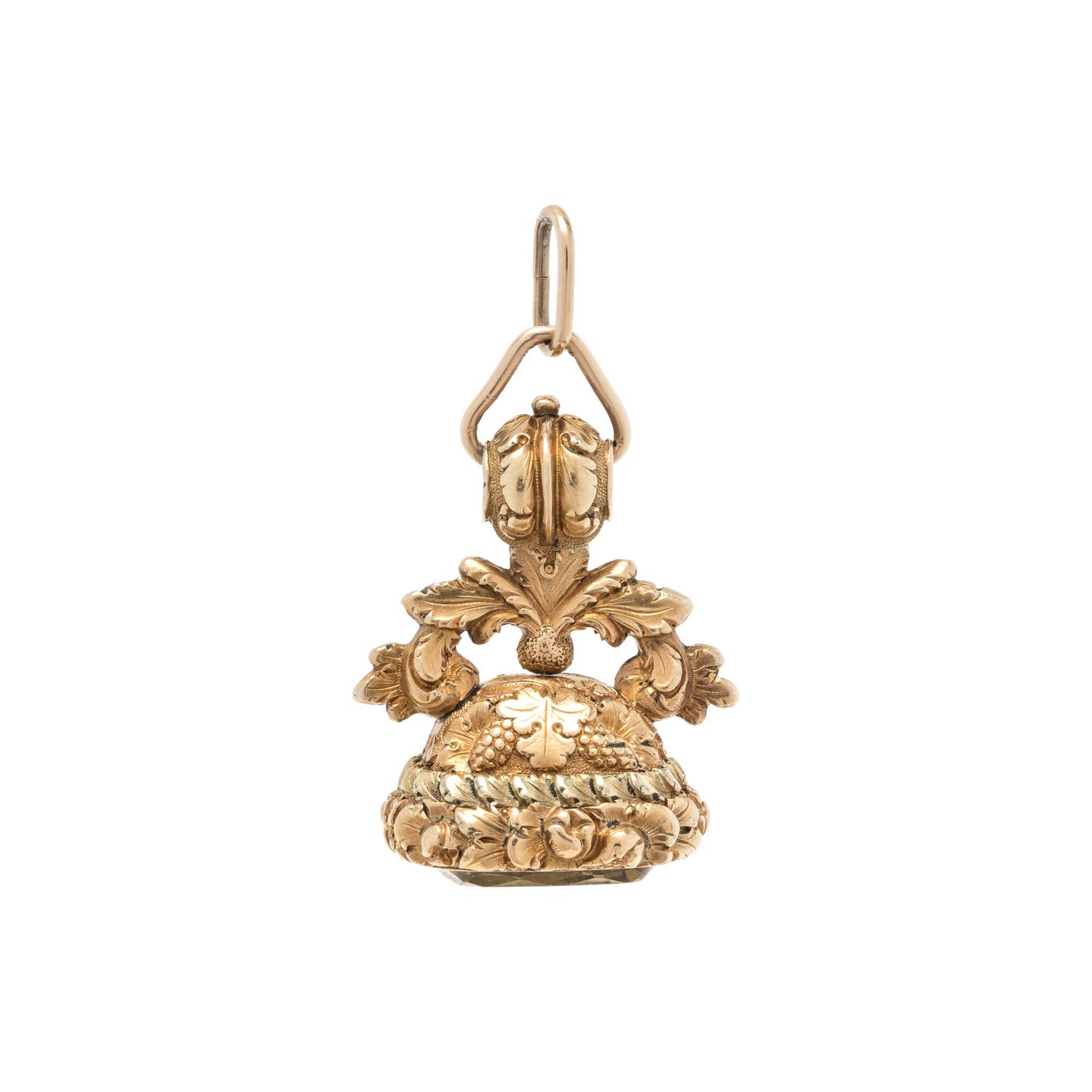 CITRINE FOB PENDANT