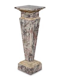 An Italian Specimen Marble Bust of a Man on Marble Pedestal