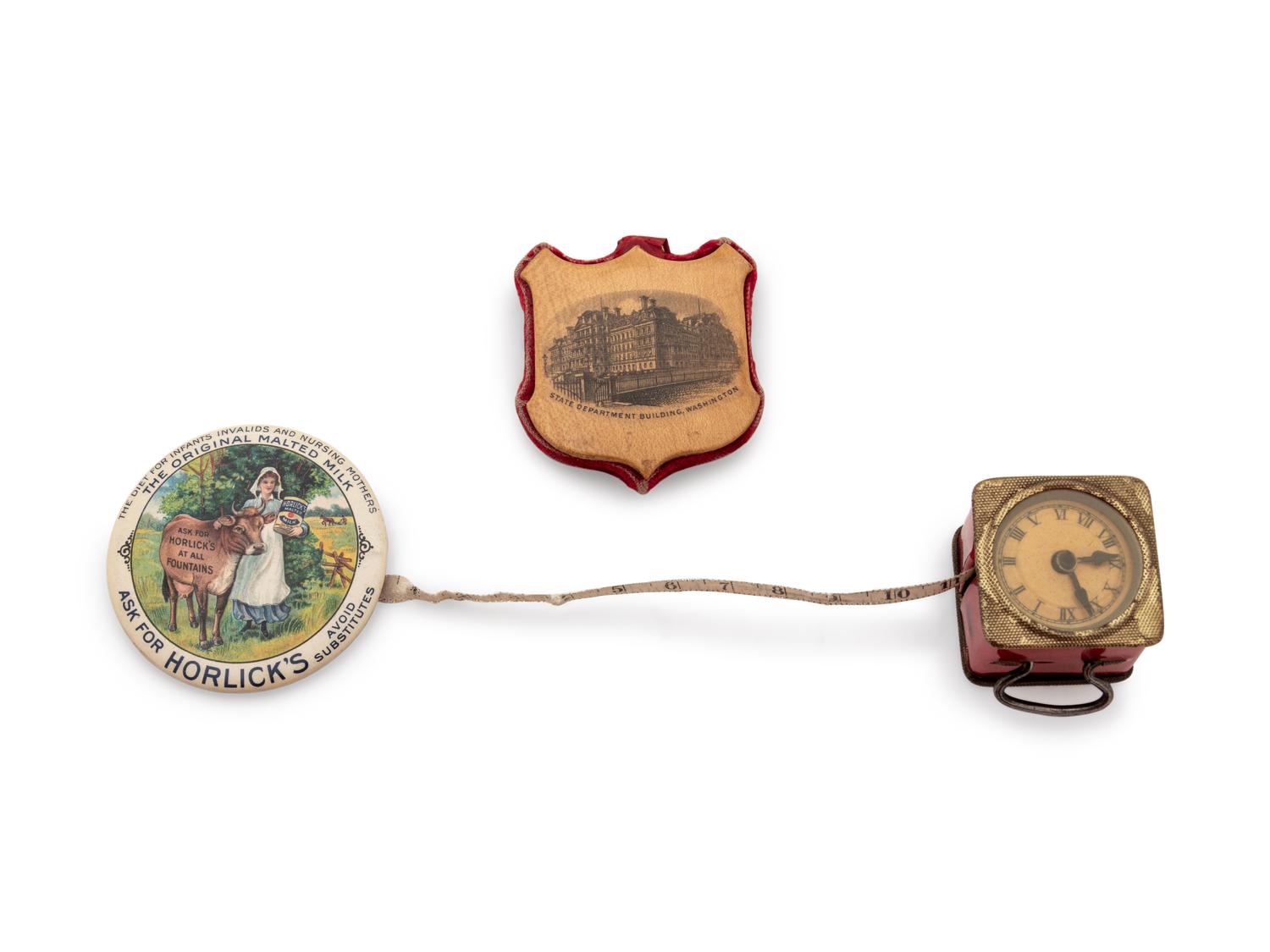 Two Gilt Metal Coin Purses, a Shell Purse and a Group of Needlework Tools