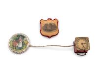 Two Gilt Metal Coin Purses, a Shell Purse and a Group of Needlework Tools