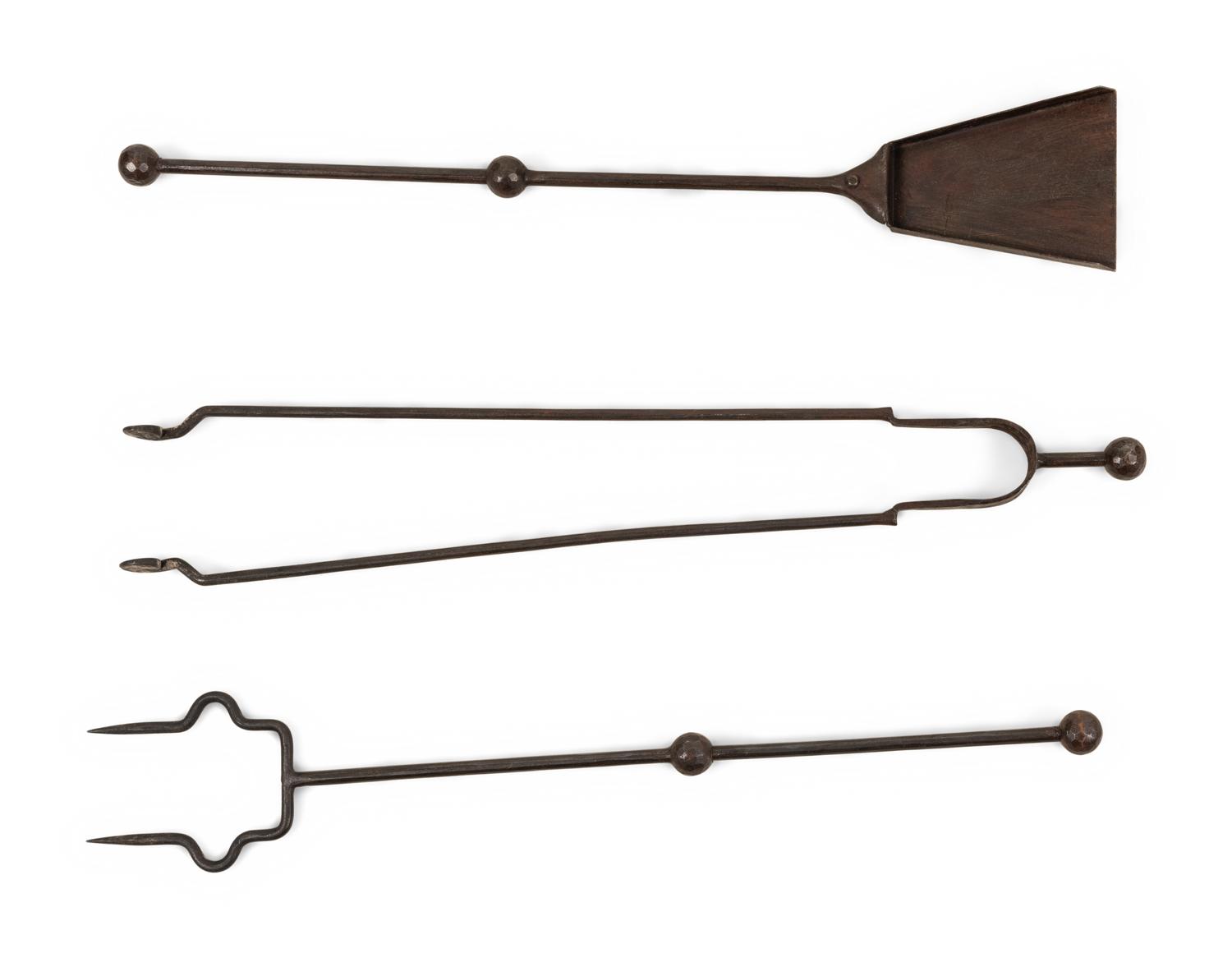 A Set of Iron Fireplace Tools
