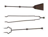 A Set of Iron Fireplace Tools