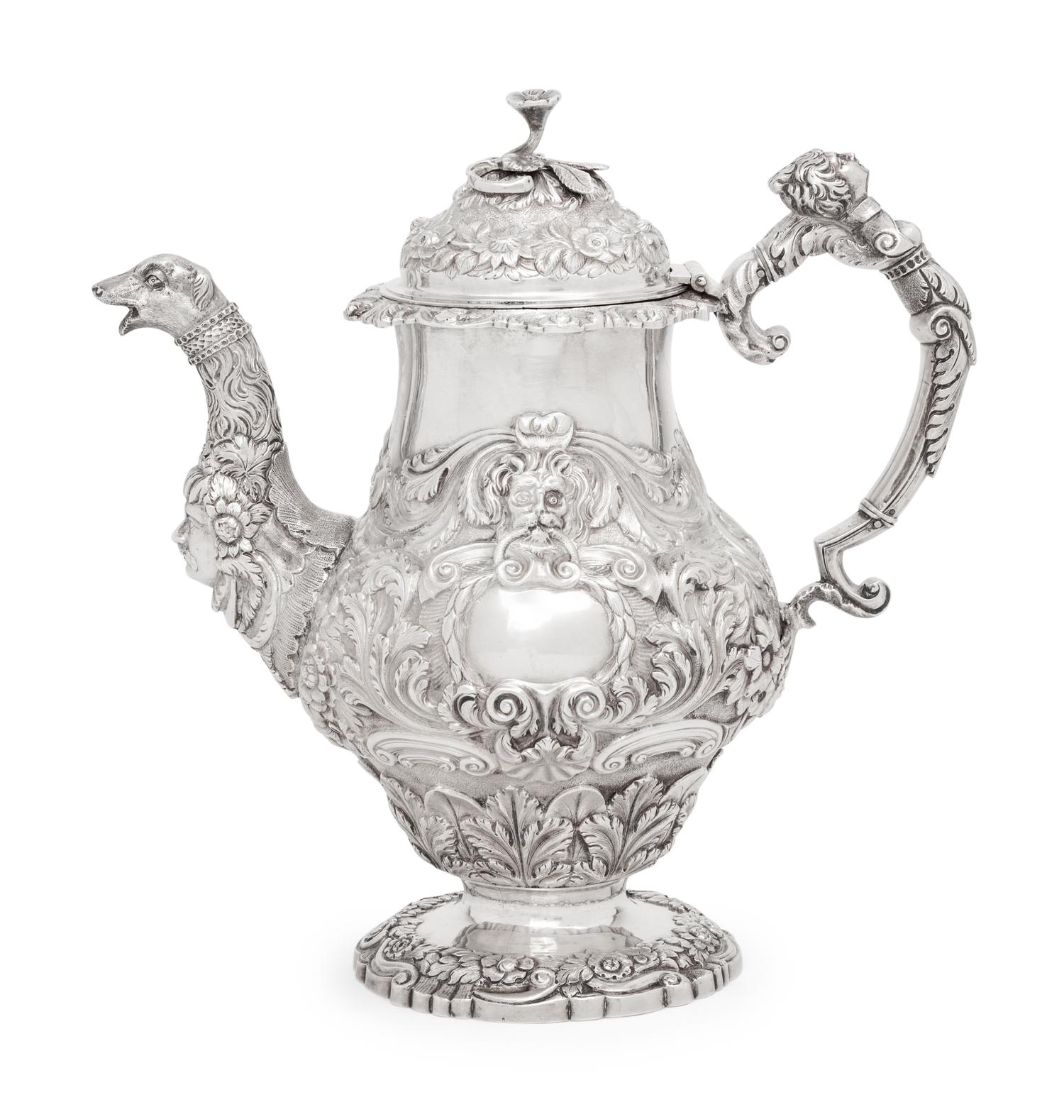 An Irish George IV Silver Coffee Pot