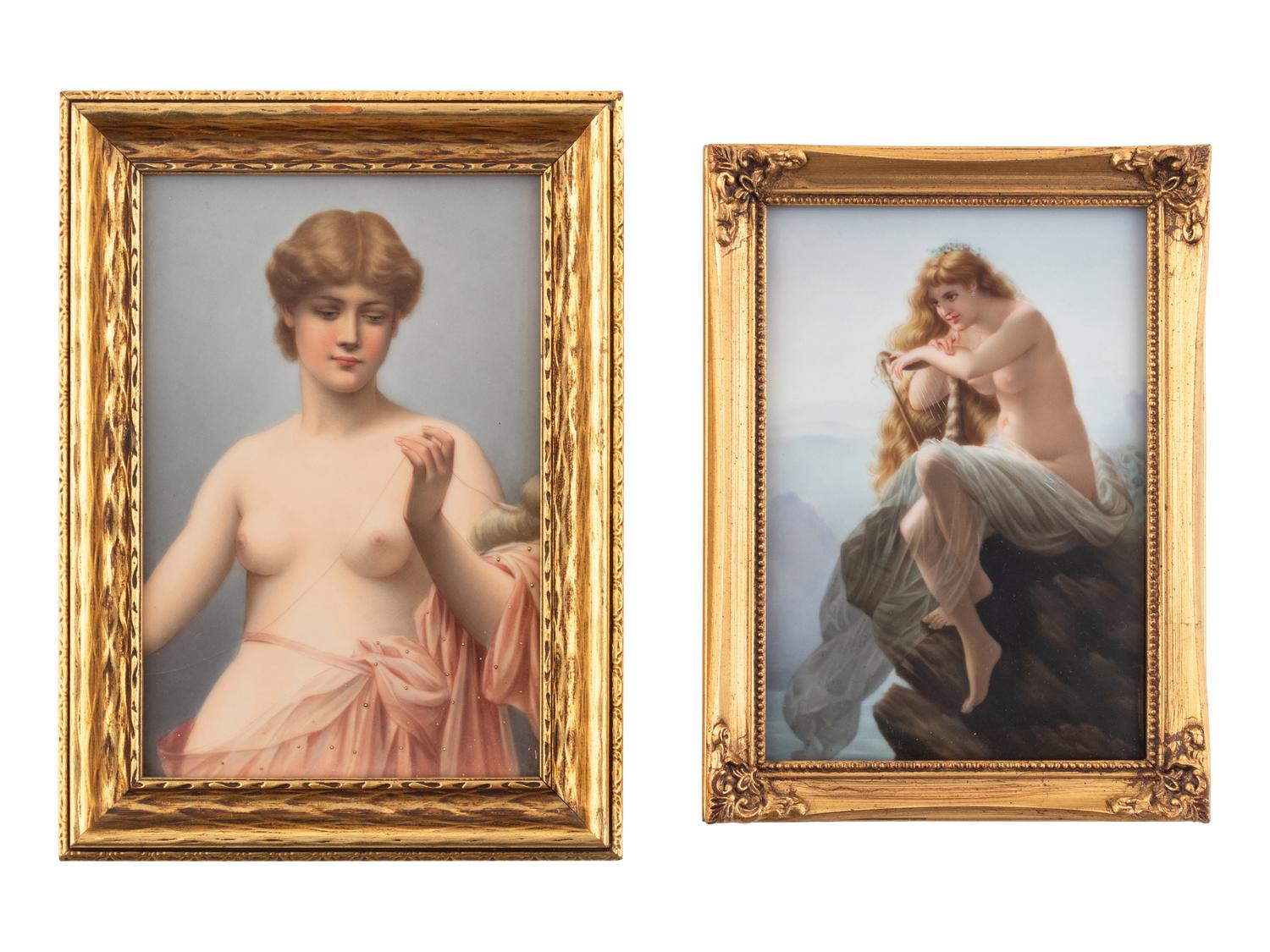 A Pair of Continental Porcelain Plaques
