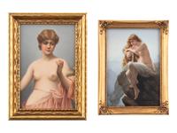 A Pair of Continental Porcelain Plaques