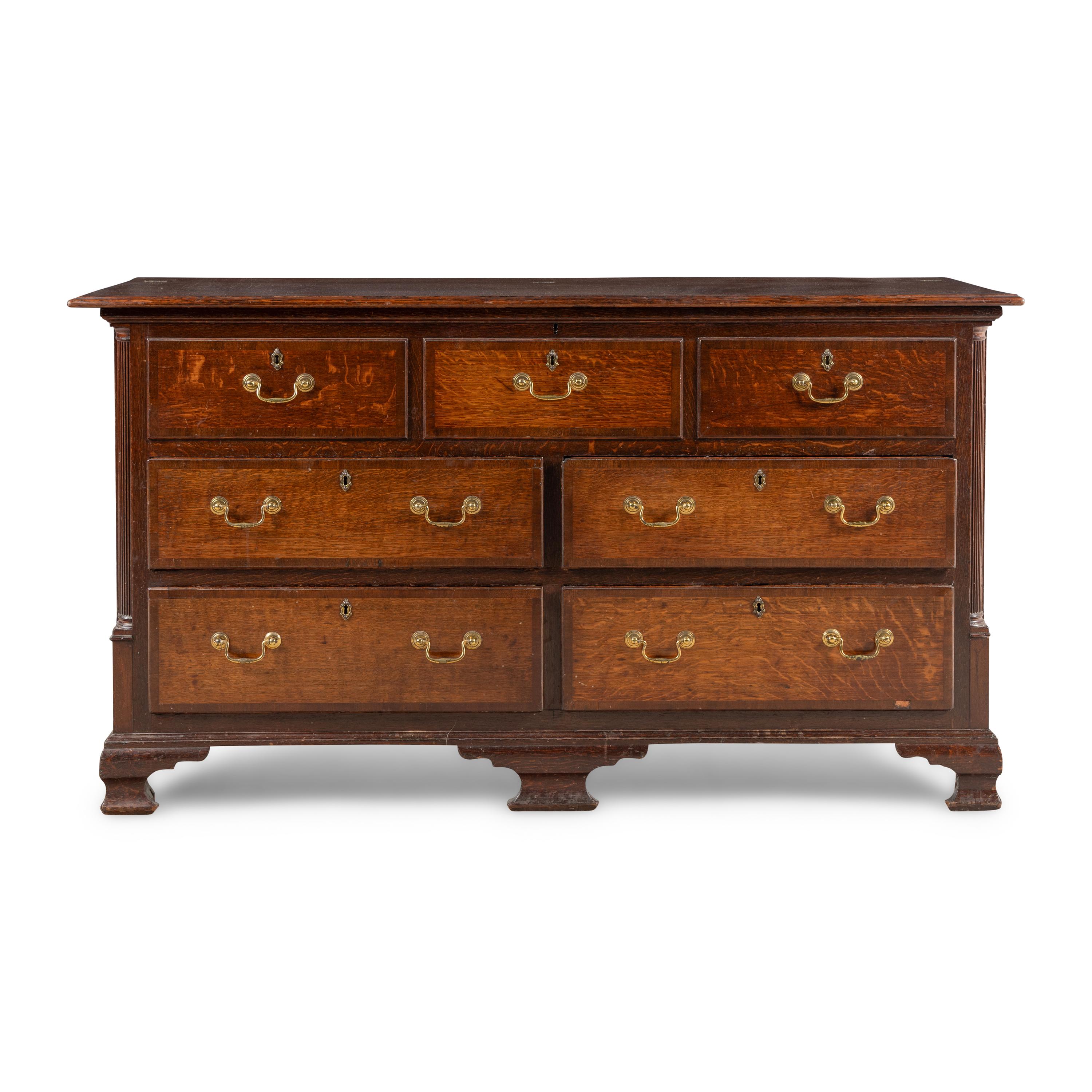 An English Oak Mule Chest