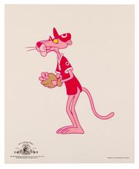 Pink Panther. Pink Panther playing baseball, 1999.