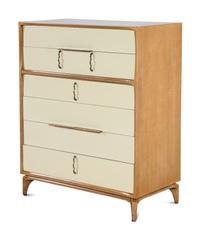 A Contemporary White Painted Birch Chest of Drawers