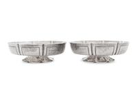 A Pair of English Silver Sweet Meat Dishes