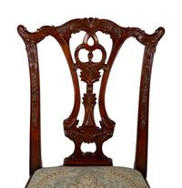 A Set of Four George III Style Mahogany Dining Chairs