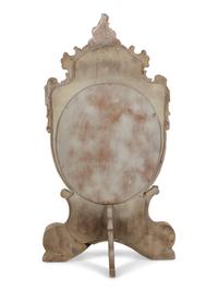 An Italian Silvered and Giltwood Dressing Mirror