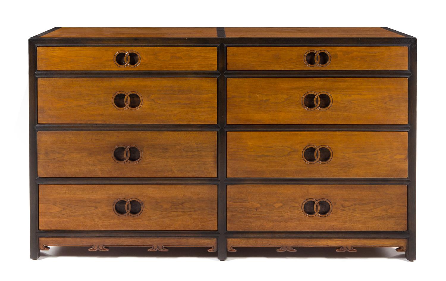 Michael Taylor (American, 1927-1986), Baker, 1960s, an 8-drawer dresser