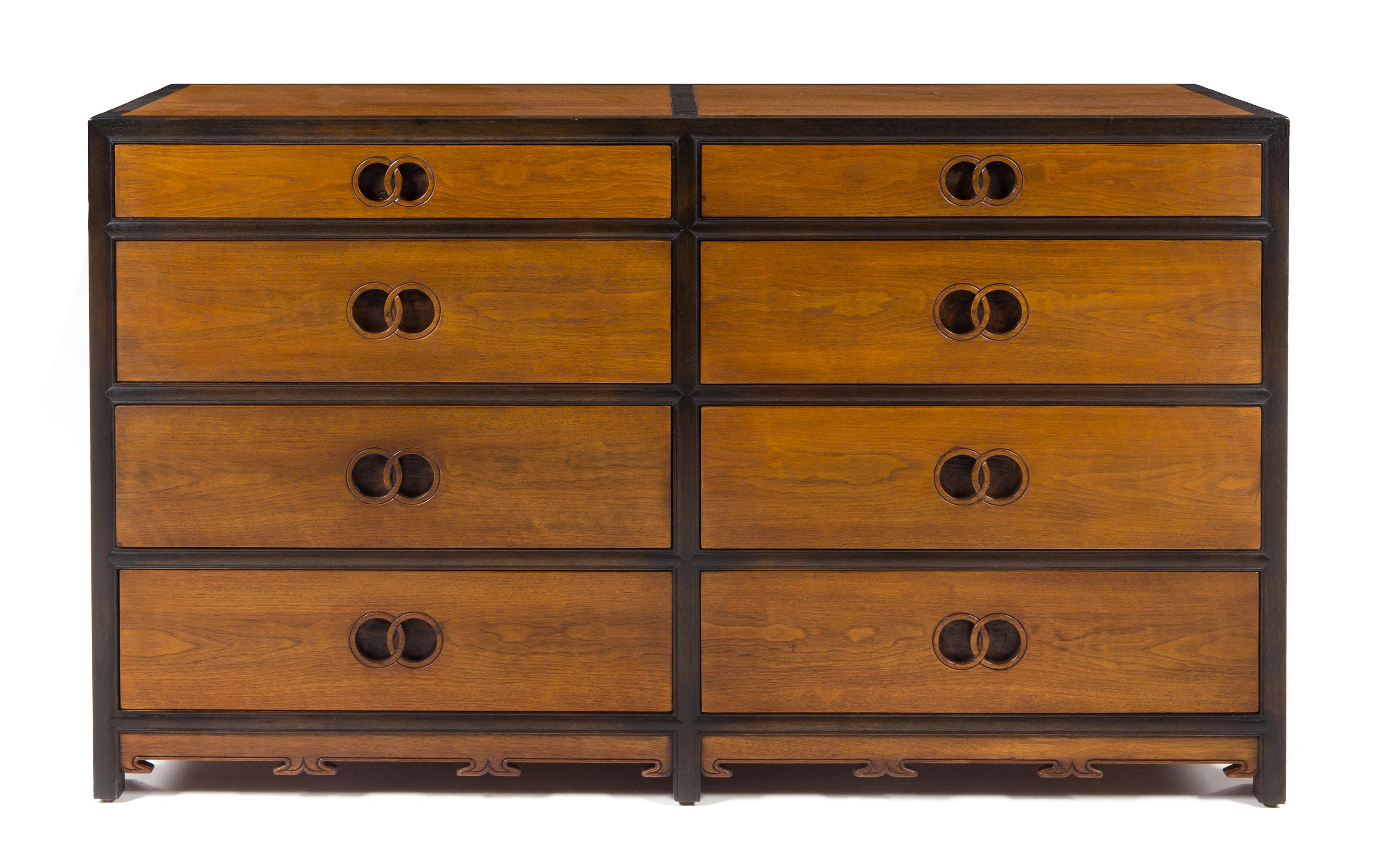 Michael Taylor (American, 1927-1986), Baker, 1960s, an 8-drawer dresser