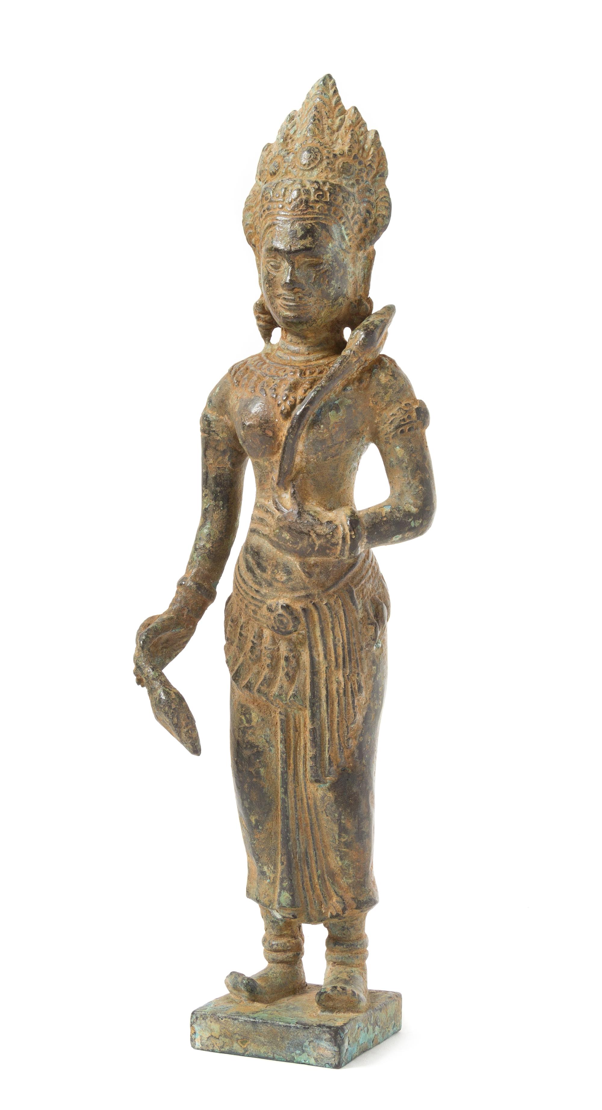 A Thai Bronze Figure of a Deity — 19TH CENTURY OR EARLIER