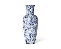 A Wedgwood Blue and White Creamware Vase