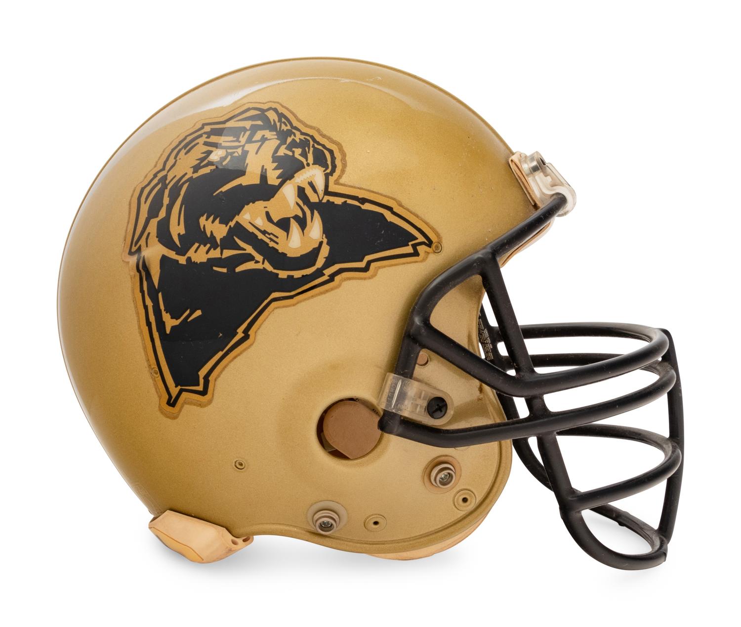 A University of Pittsburgh Riddell Football Helmet Formerly Displayed at Mike Ditka's Restaurant