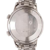 JAEGER-LECOULTRE, REF. 855 STAINLESS STEEL MEMOVOX ALARM WATCH WITH GAY FRÈRES BRACELET