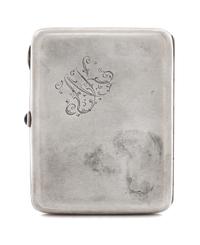 A Russian Silver Cigarette Case, Mark of the Fourth Jeweler's Artel, St. Petersburg, early 20th century, the lid with raised decoration