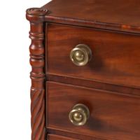 A Federal Cherrywood and Mahogany Chest of Drawers