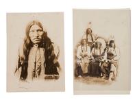 [NATIVE AMERICANS]. 8 photographs of identified Native American subjects, incl. Kicking Bear, Long Soldier, and Bob Brave Bear by D.F. BARRY.