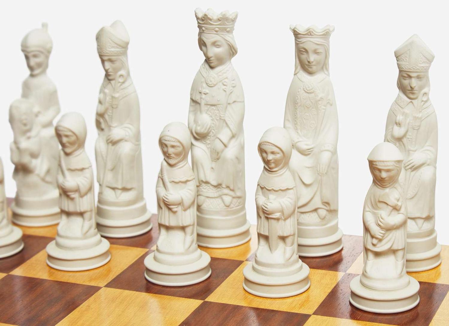 A Wedgwood Arnold Machin Designed Chess Set, UK, 1968