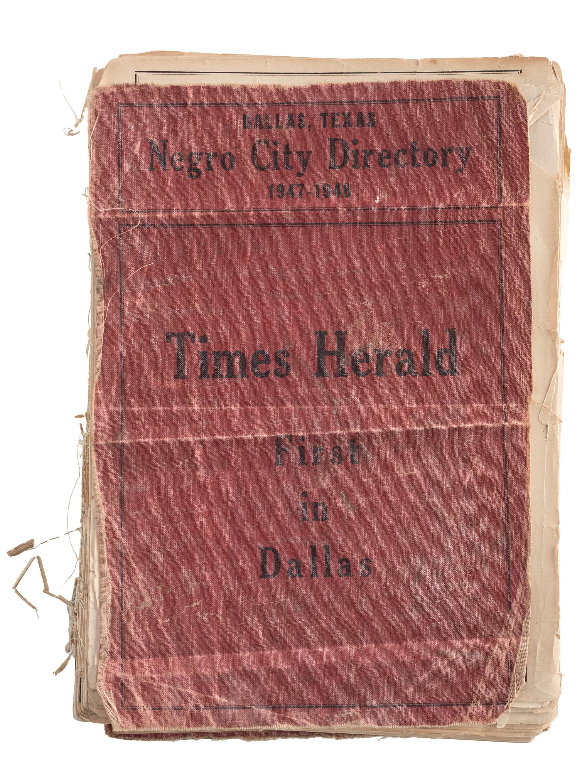 [BUSINESS]. GILBERT, Don (1919-ca 2003). Archive of Dallas Negro City Directory, Applause magazines, and personal effects of editor and businessman Don Gilbert.