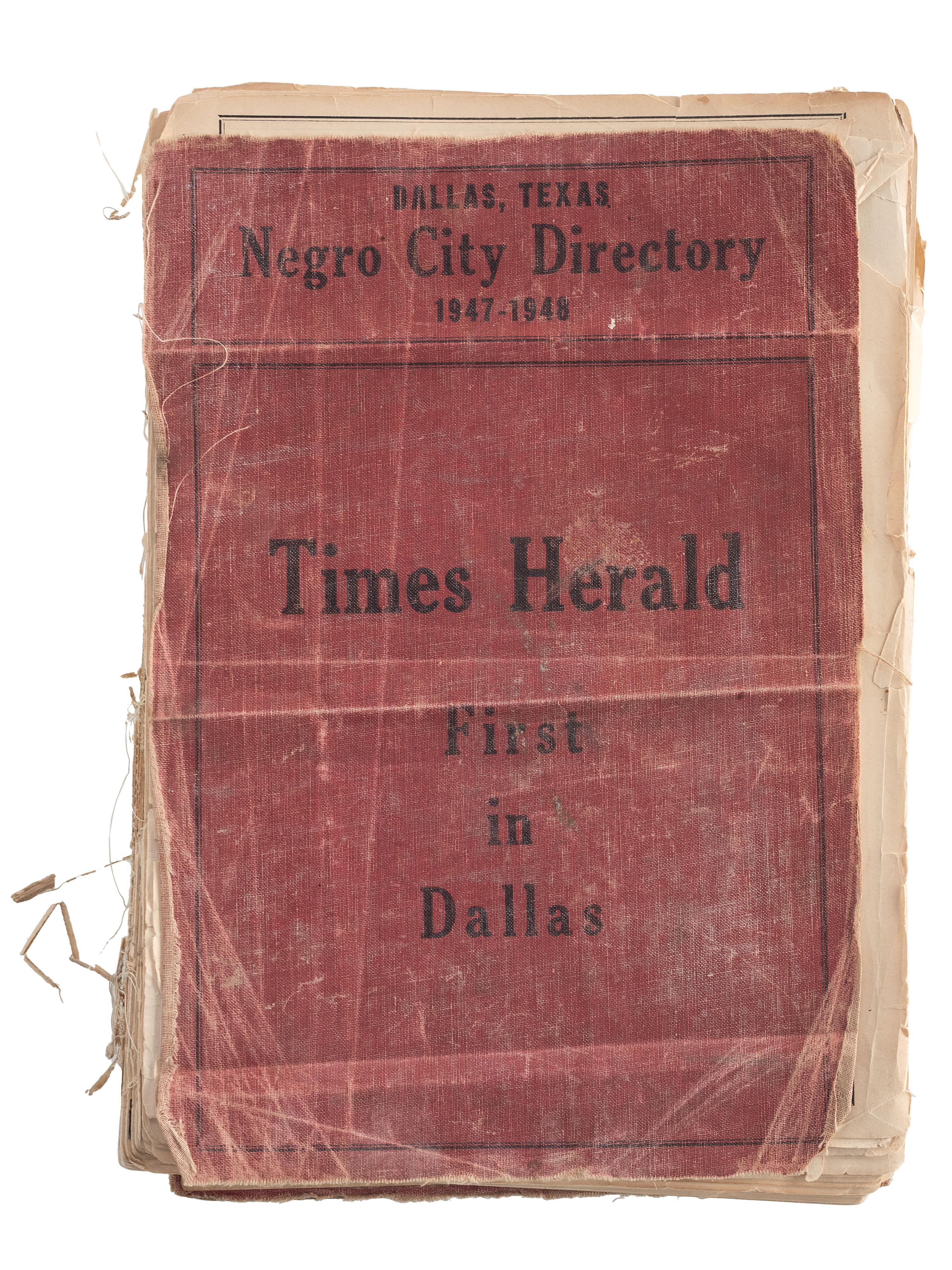 [BUSINESS]. GILBERT, Don (1919-ca 2003). Archive of Dallas Negro City Directory, Applause magazines, and personal effects of editor and businessman Don Gilbert.