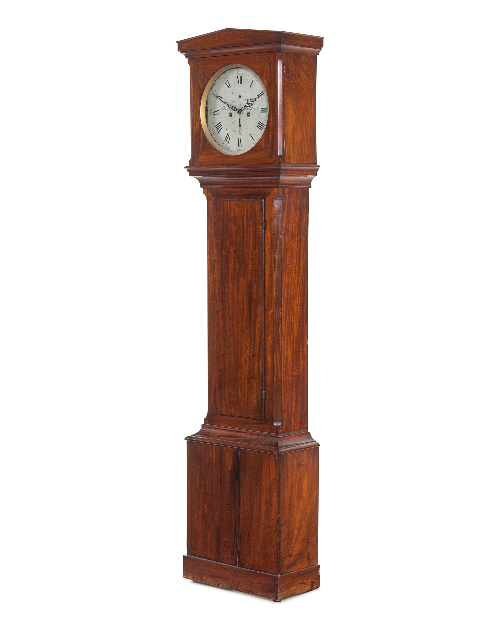 A Scottish Mahogany Tall Case Clock