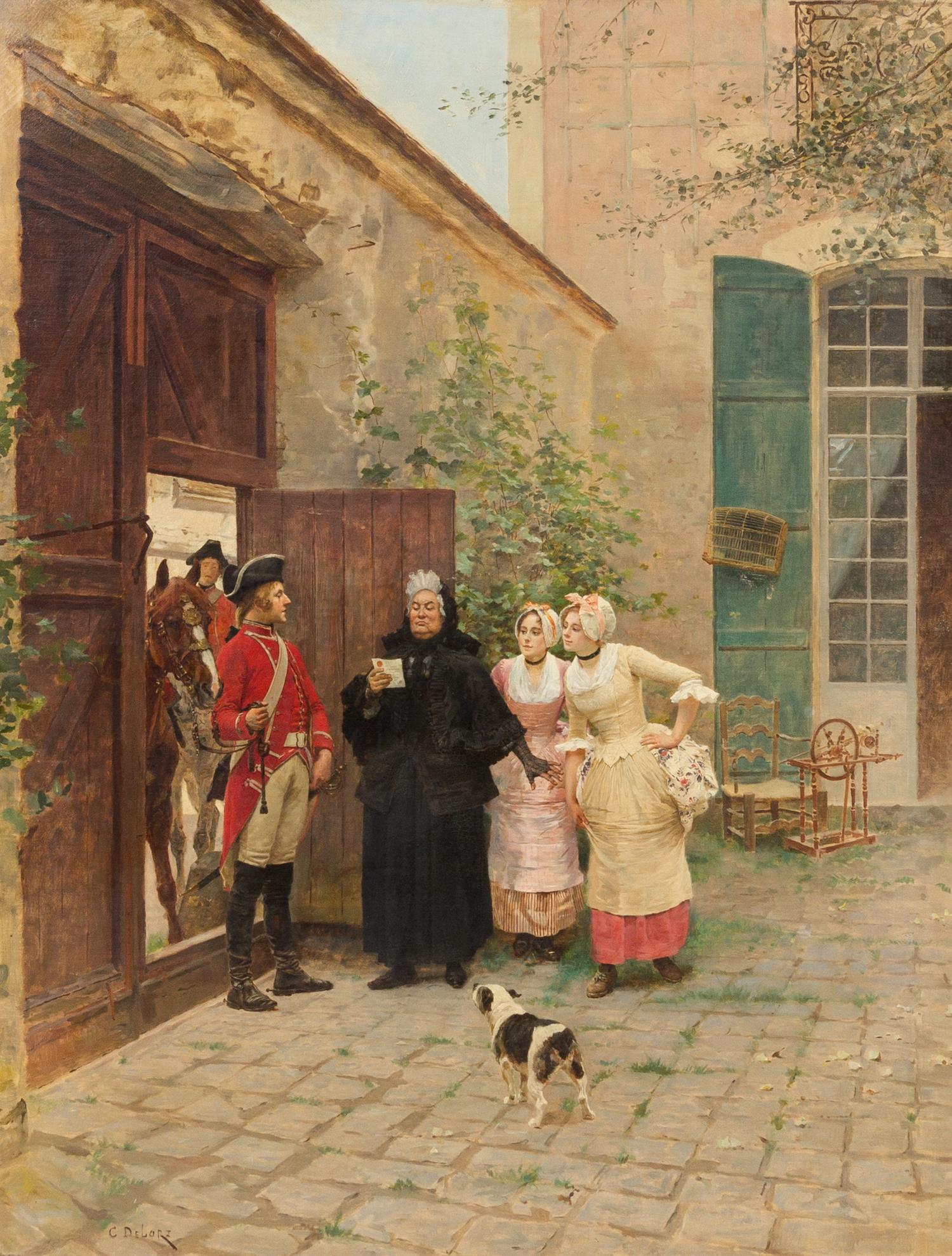 Charles Edouard Delort, (French, 1841-1895), The Letter