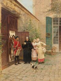 Charles Edouard Delort, (French, 1841-1895), The Letter