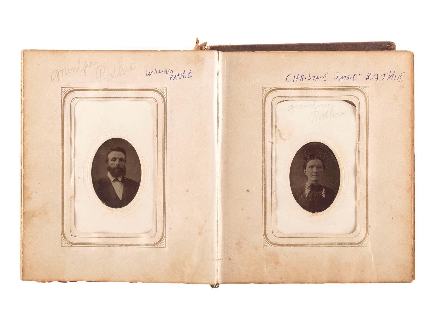 [EARLY PHOTOGRAPHY]. A collection of over 200 19th century photographs, incl. tintype of Indian Wars-era soldier.