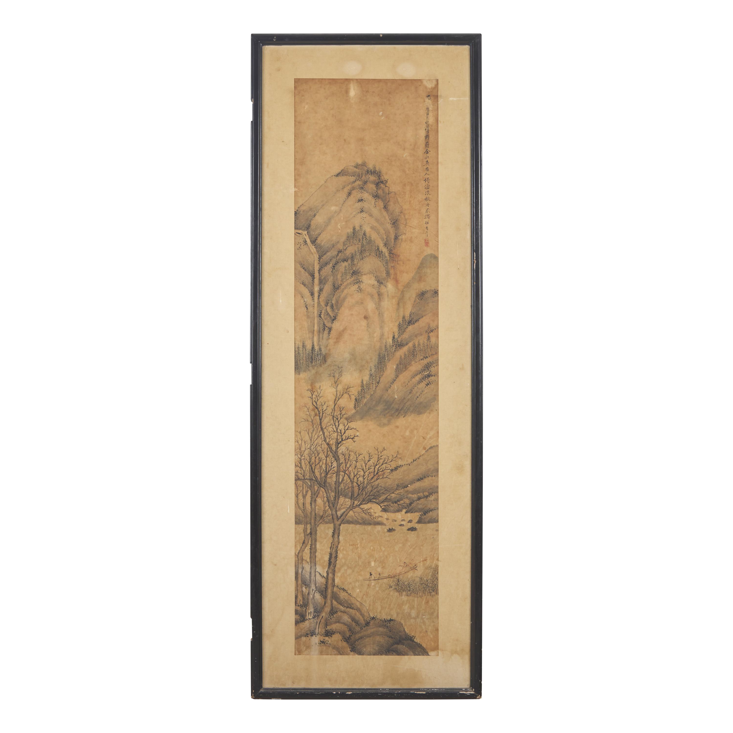 Three Chinese Paintings, 20th Century — 近代 山水圖三幅