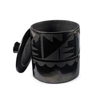Maria Martinez (San Ildefonso, 1887-1980) — Blackware Pottery Lidded Container 1923-1925