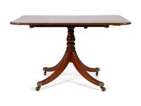 A Regency Cross-banded Mahogany Tilt-top Breakfast Table — EARLY 19TH CENTURY