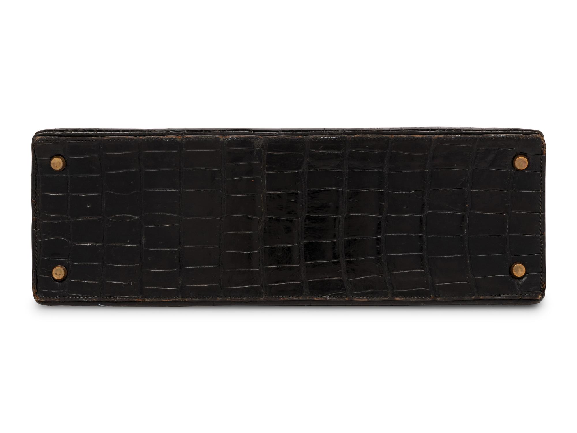 Hermès Kelly 35 Shiny Crocodile, c.1950