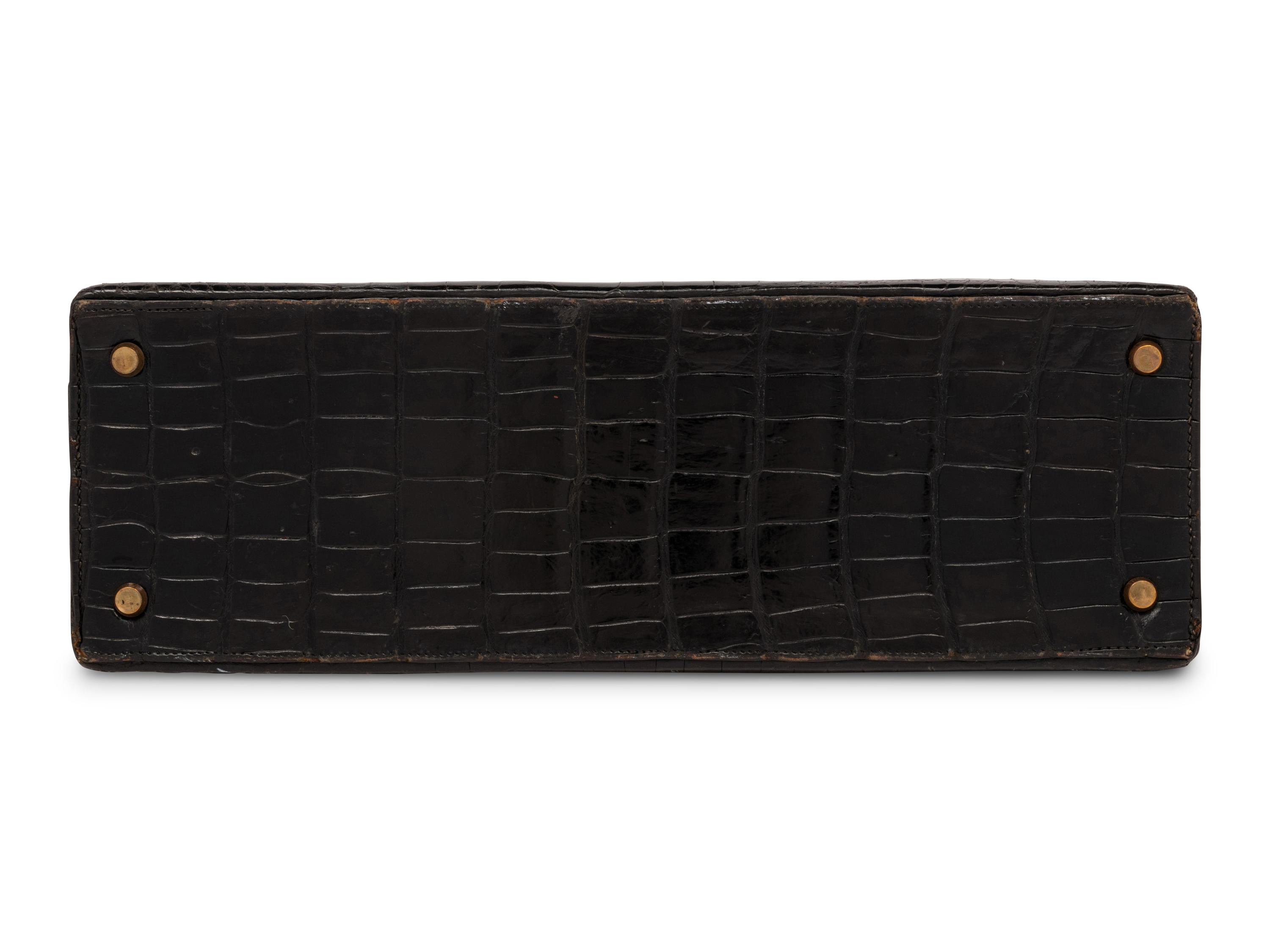 Hermès Kelly 35 Shiny Crocodile, c.1950