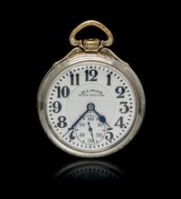 A 14 Karat Gold Filled 60-Hour Bunn Special 163 Open Face Pocket Watch, Illinois, Circa 1931,