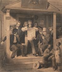 [MEXICAN WAR]. JONES, Alfred (1819-1900), engraver. after Richard Caton WOODVILLE (1825-1855). American Art-Union (1838-1852), publisher. Mexican News .