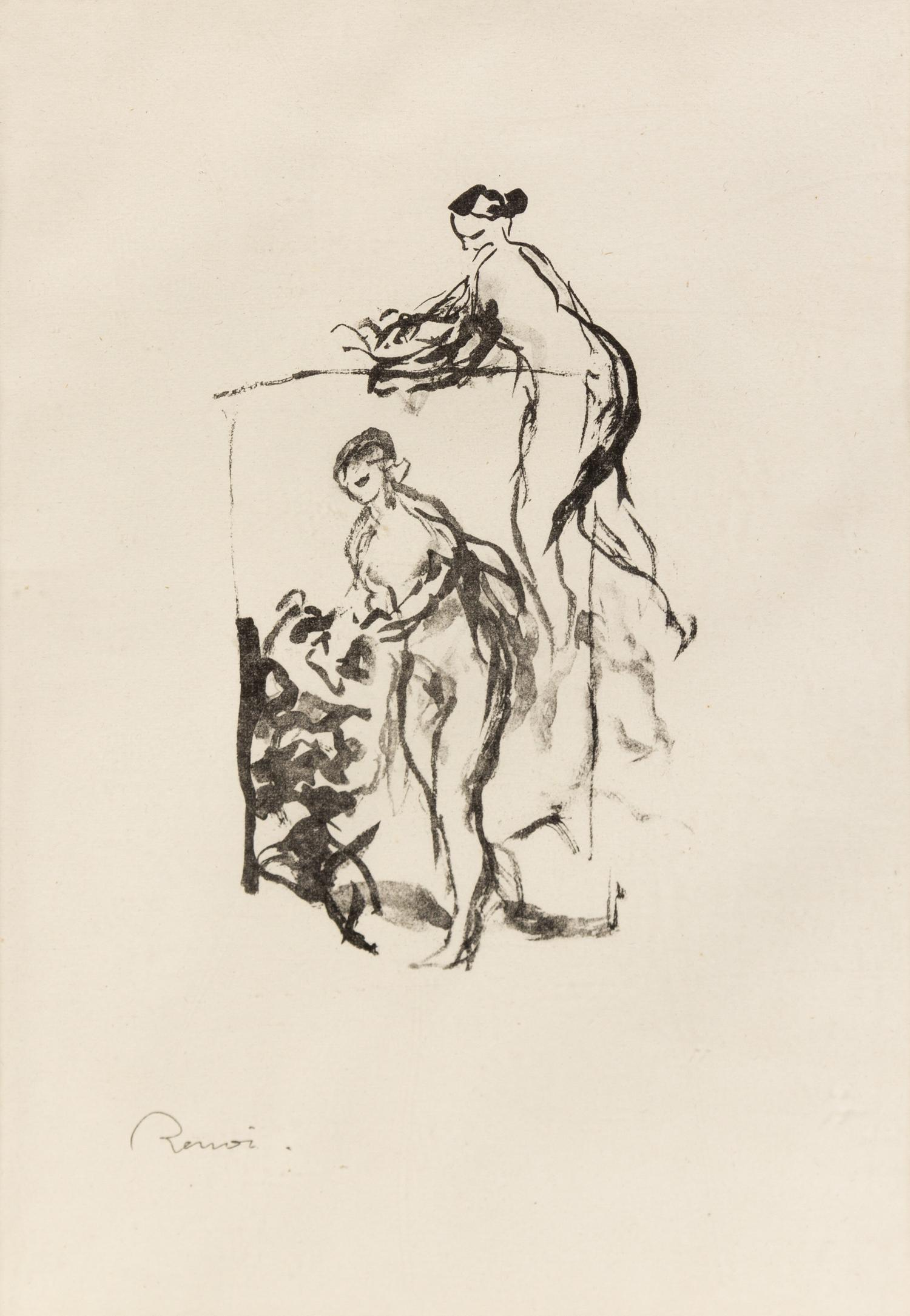 Pierre-Auguste Renoir, (French, 1841-1919), Femme au Cep de Vigne, 3eme variante (from L'Album des Douze Lithographies Originales) 1904