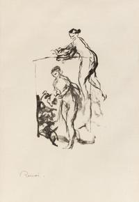 Pierre-Auguste Renoir, (French, 1841-1919), Femme au Cep de Vigne, 3eme variante (from L'Album des Douze Lithographies Originales) 1904