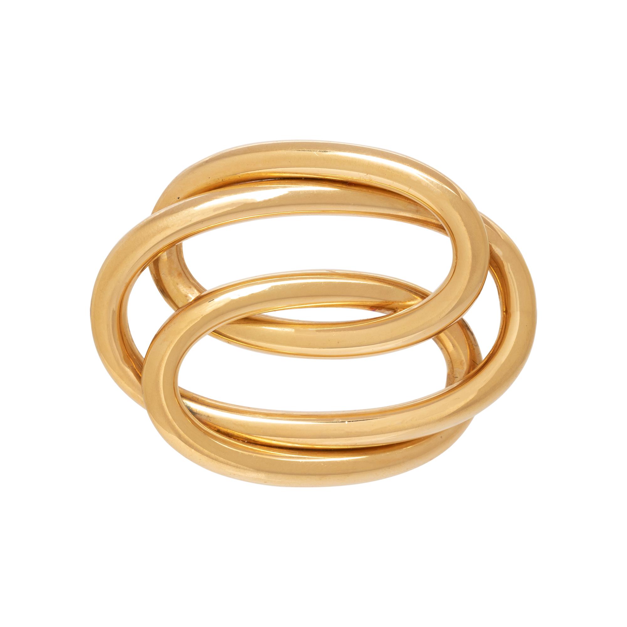 YELLOW GOLD BROOCH